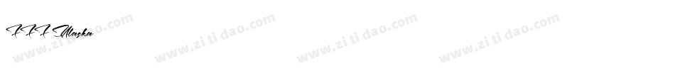 FFF Alaska字体转换